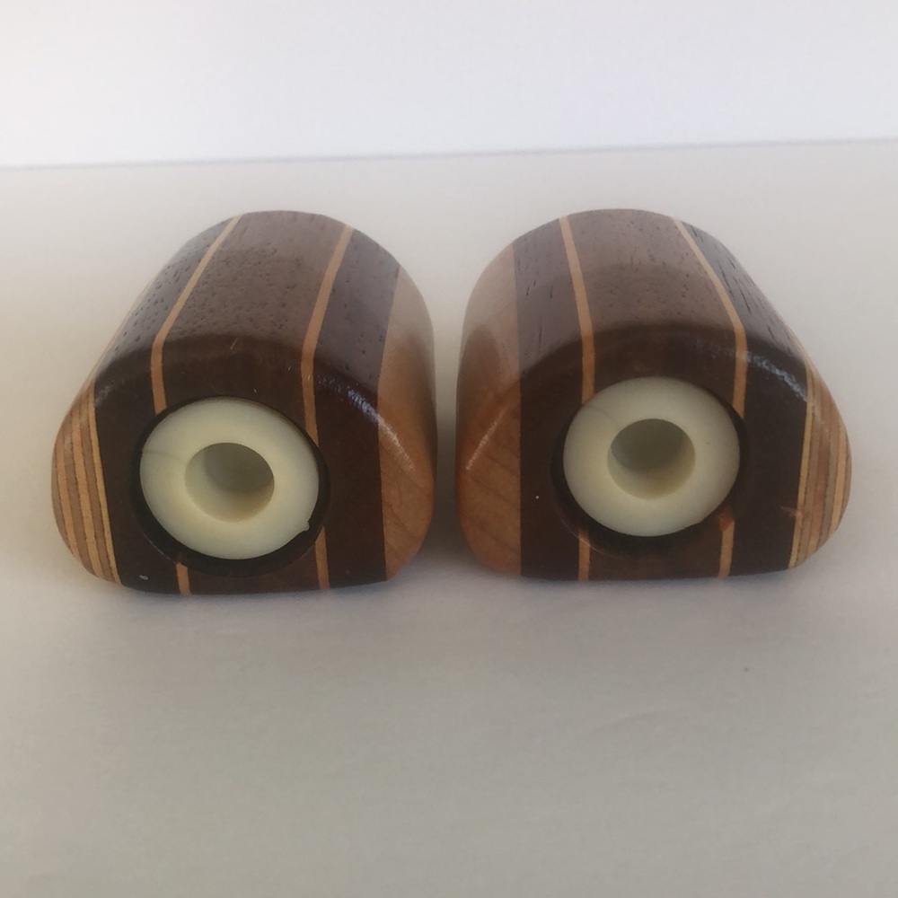 Natural Wood Danish Mid Century Modern Salt And Pepper Shakers - Picture 11 of 16